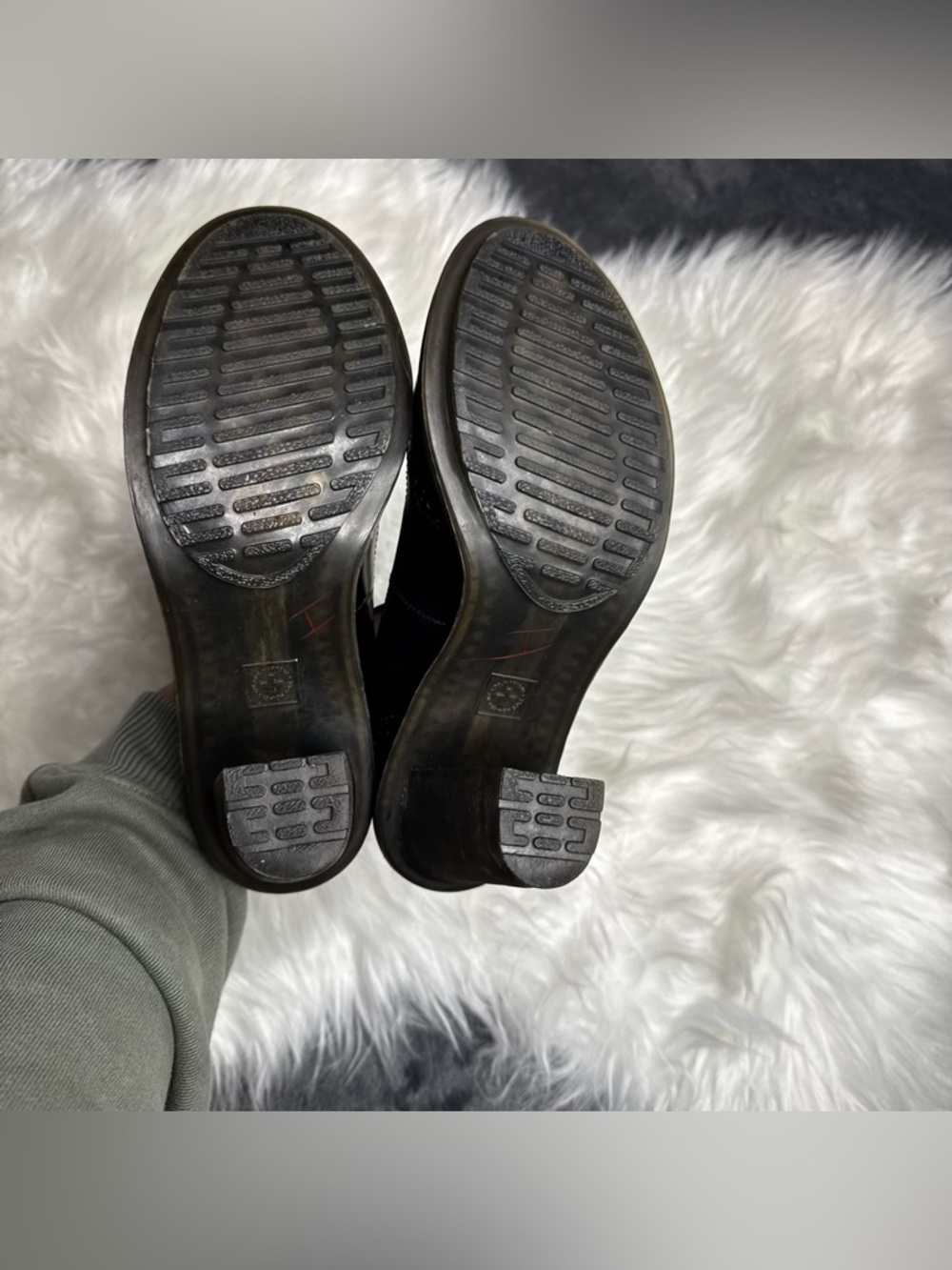 Dr Martens Karishma Black T-Strap Block Heel Mary Jane Pumps - Picture 9 of 9